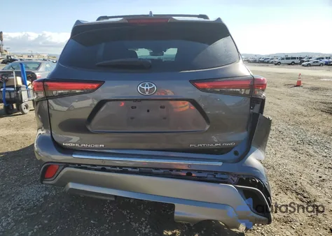 2020 Toyota Highlander Platinum from USA, damaged, VIN 5TDFZRBH7LS046045